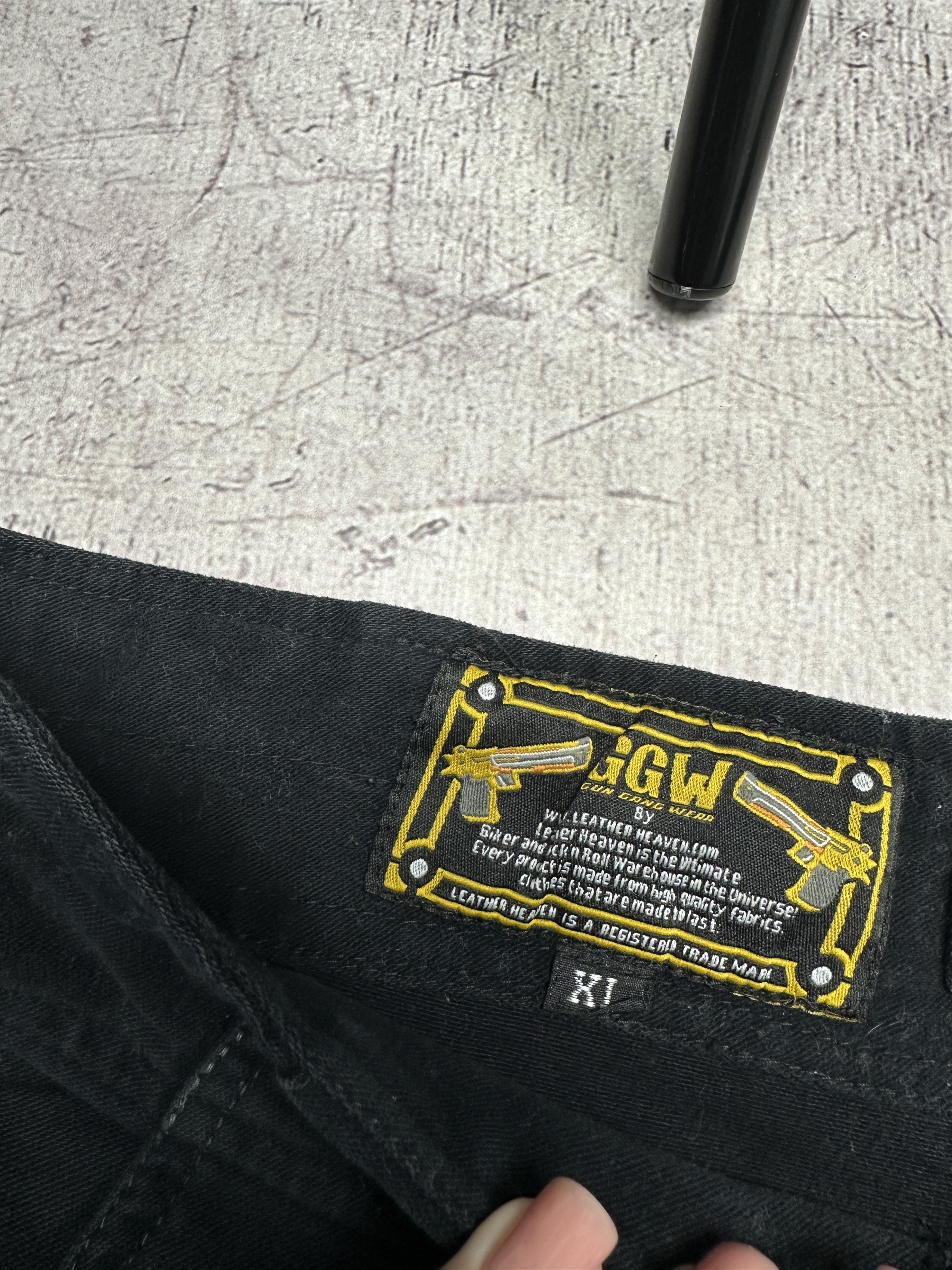Gun Gang Wear Vintage Mens Cargo Pants Heavy Cotton