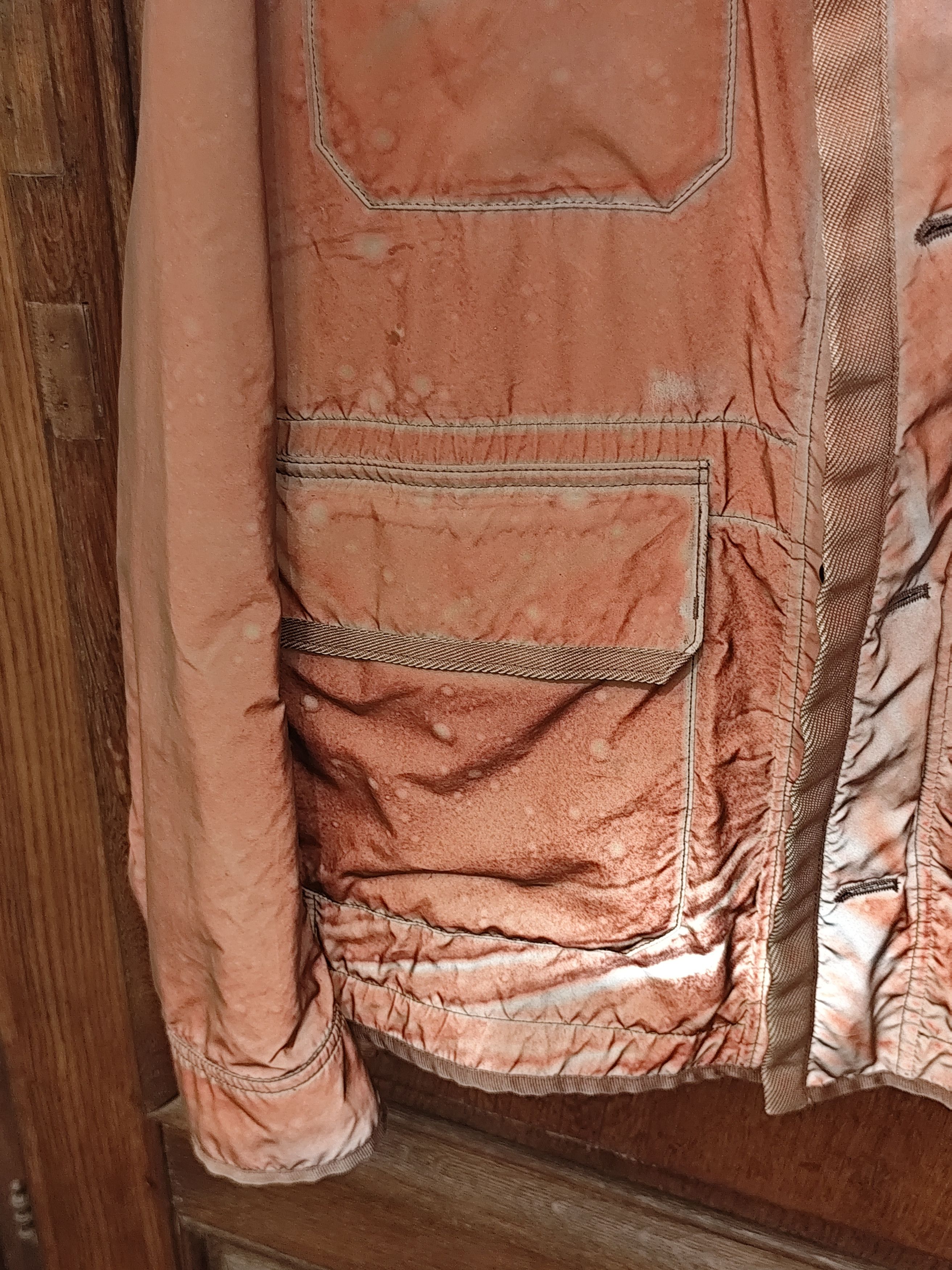 Stone Island Rare Red/Orange "Liquid Reflective" Jacket - Size: M - SS12 Size US M / EU 48-50 / 2 - 8 Thumbnail
