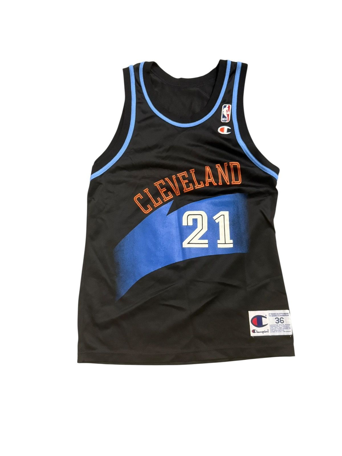 Champion Vtg Gerald Wilkins Cleveland Cavs Champion Jersey NBA Sz 36 Size US S / EU 44-46 / 1 - 5 Thumbnail