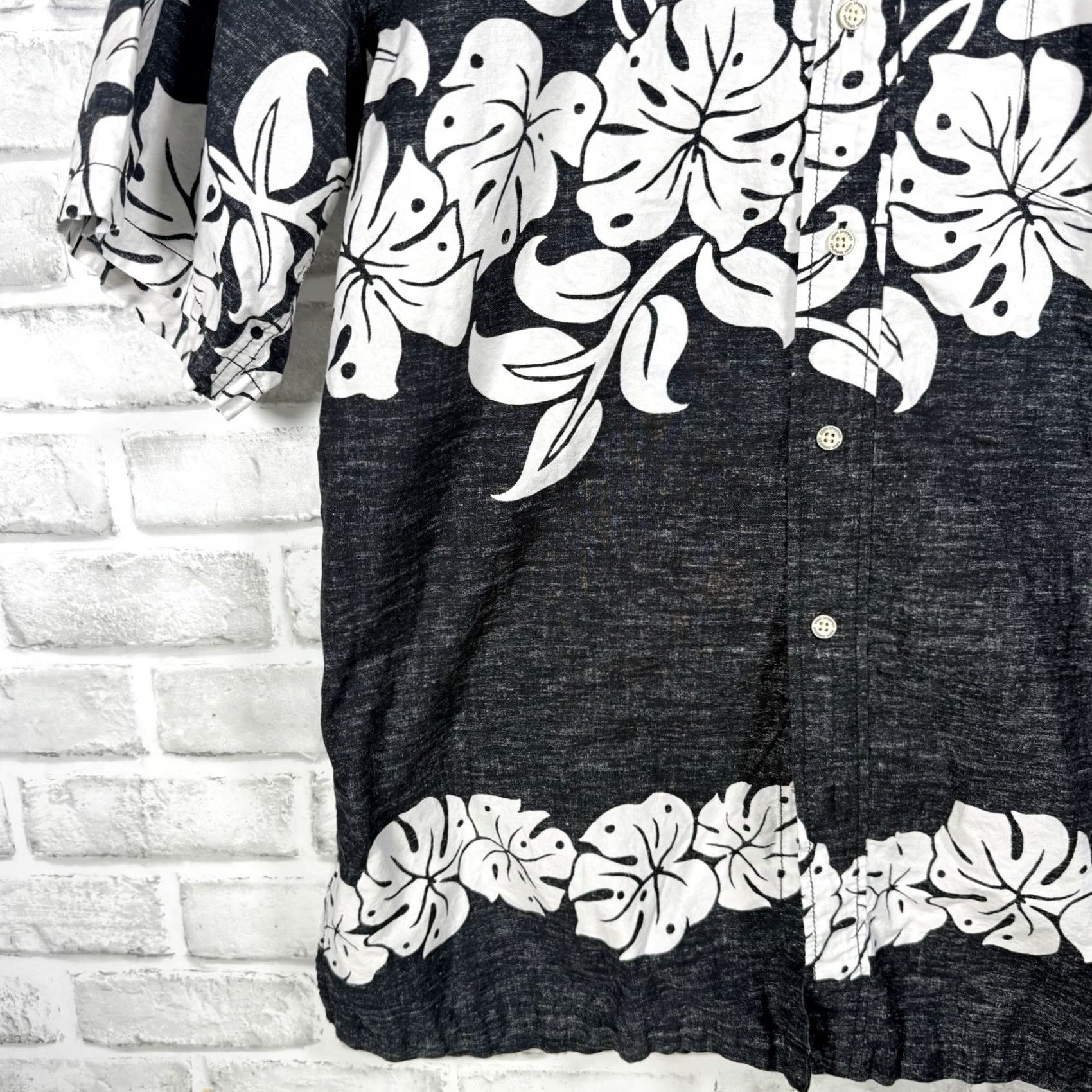 Reyn Spooner Reyn Spooner Hawaiian Style Leaf Print Button Down Shirt Mens Size L Size US L / EU 52-54 / 3 - 3 Thumbnail