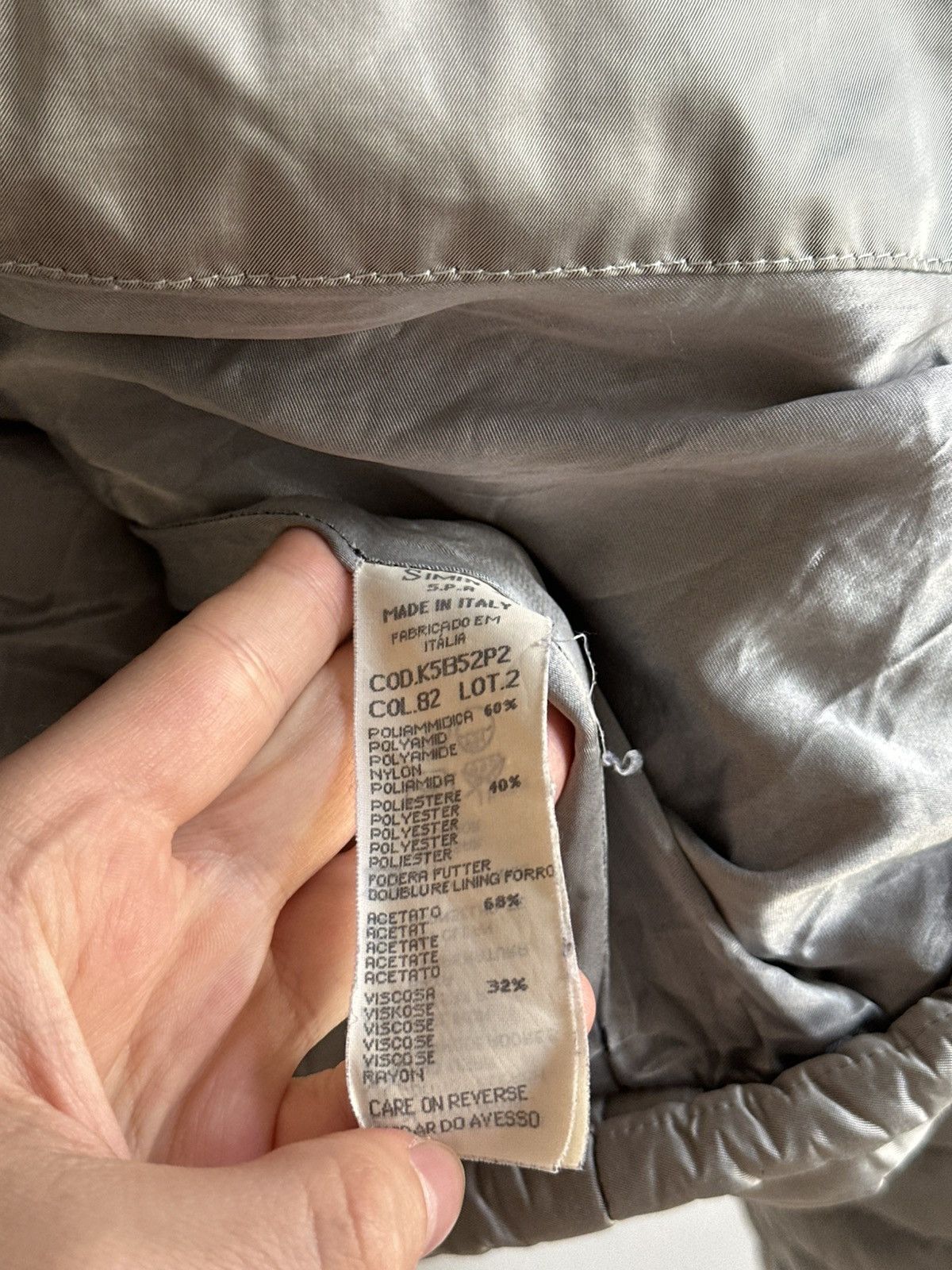 Giorgio Armani Armani Vintage 90s Cropped Unisex Silver Jacket Size M / US 6-8 / IT 42-44 - 7 Thumbnail