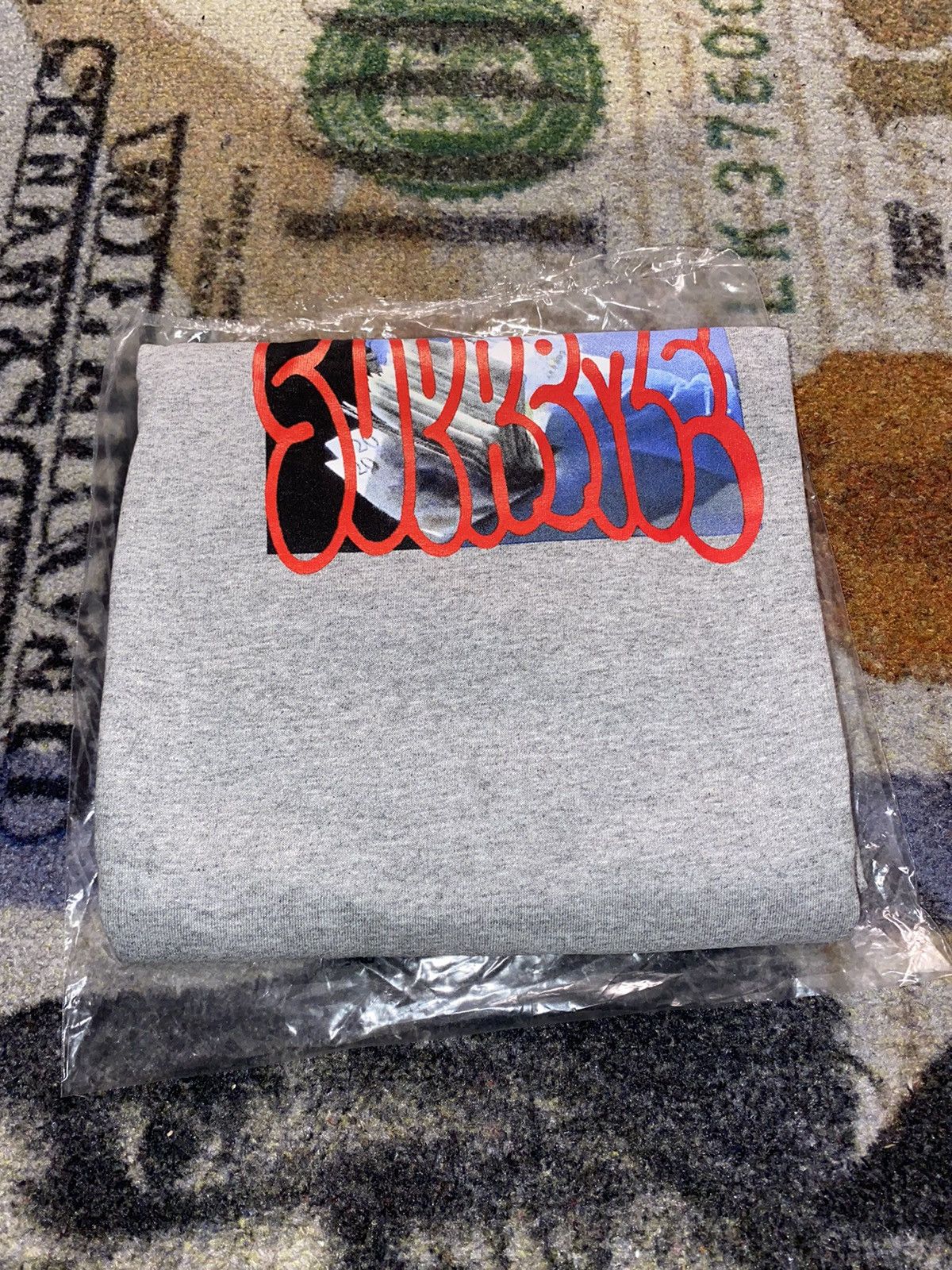 Image of Supreme Payment Tee in Grey, Men's (Size 2XL)