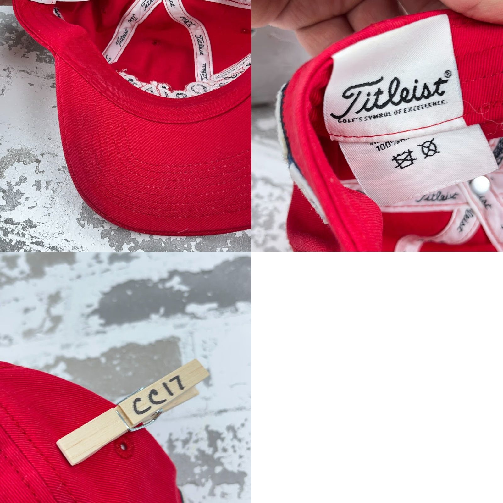 Titleist Titleist Hat Cap Red Blue Leather Strap Back Gold Dad Baseball Spell Out Script Cap Mens L Red Cotton Twill 80s 90s Retro USA Baseball Cap Size ONE SIZE - 8 Thumbnail
