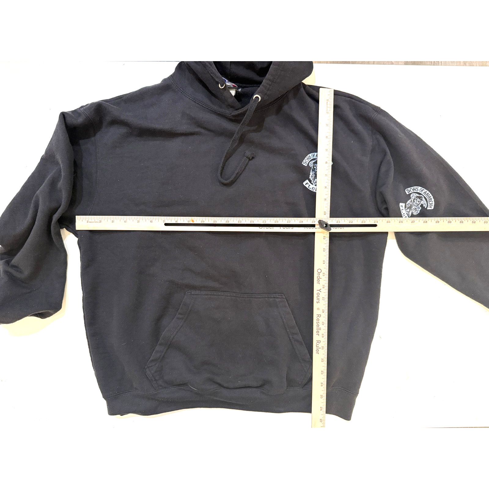 & Other Stories Vintage 90s Sons Of Anarchy Hoodie Men 2XL Grim Reaper Biker Size US XXL / EU 58 / 5 - 6 Thumbnail