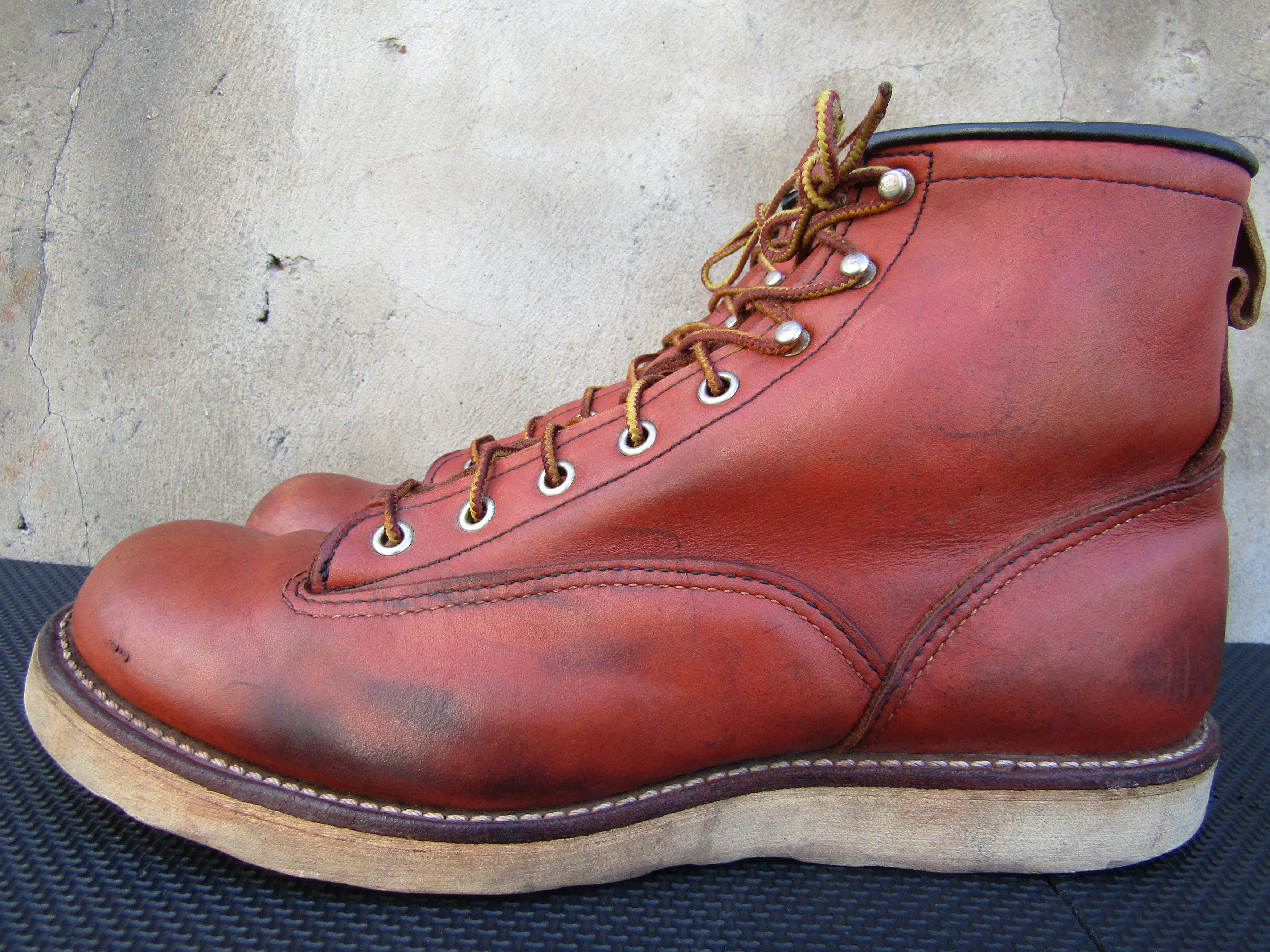 Red Wing Rare Red Wing Boots 2907 Work boots LINEMAN Leather Brown Size US 10 / EU 43 - 7 Thumbnail