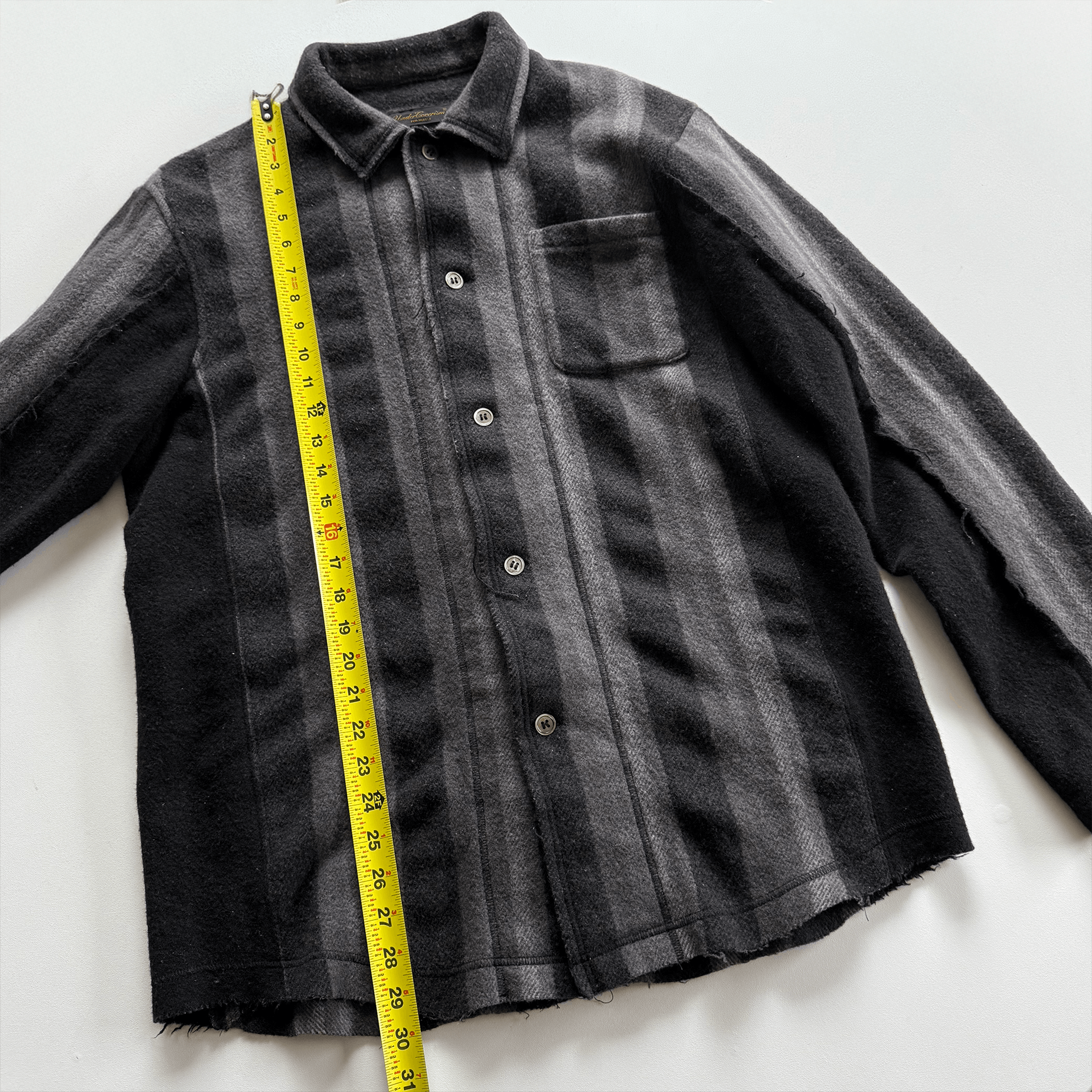 Undercover AW03 Paper Doll Hybrid Reconstructed Wool Overshirt Size US L / EU 52-54 / 3 - 12 Thumbnail