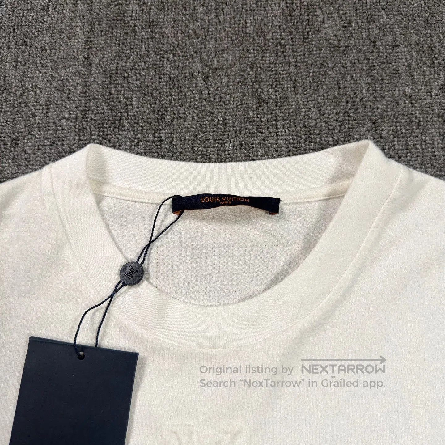 Louis Vuitton LV Embossed Logo White T-Shirt. Size US XL / EU 56 / 4 - 3 Thumbnail