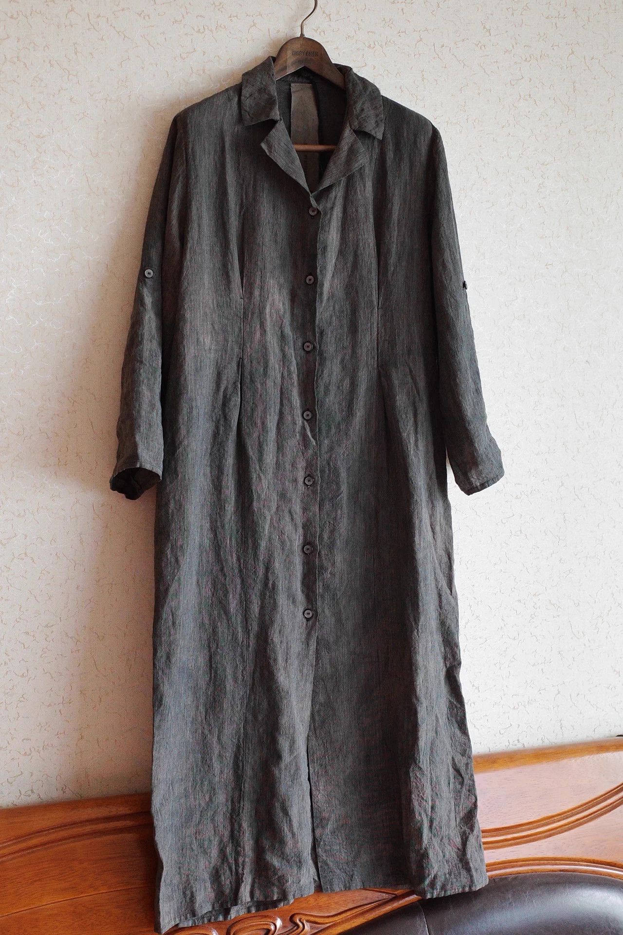 Biek Verstappen Biek Verstappen 00s Irish Linen Shirtdress Size XS / US 0-2 / IT 36-38 - 2 Thumbnail