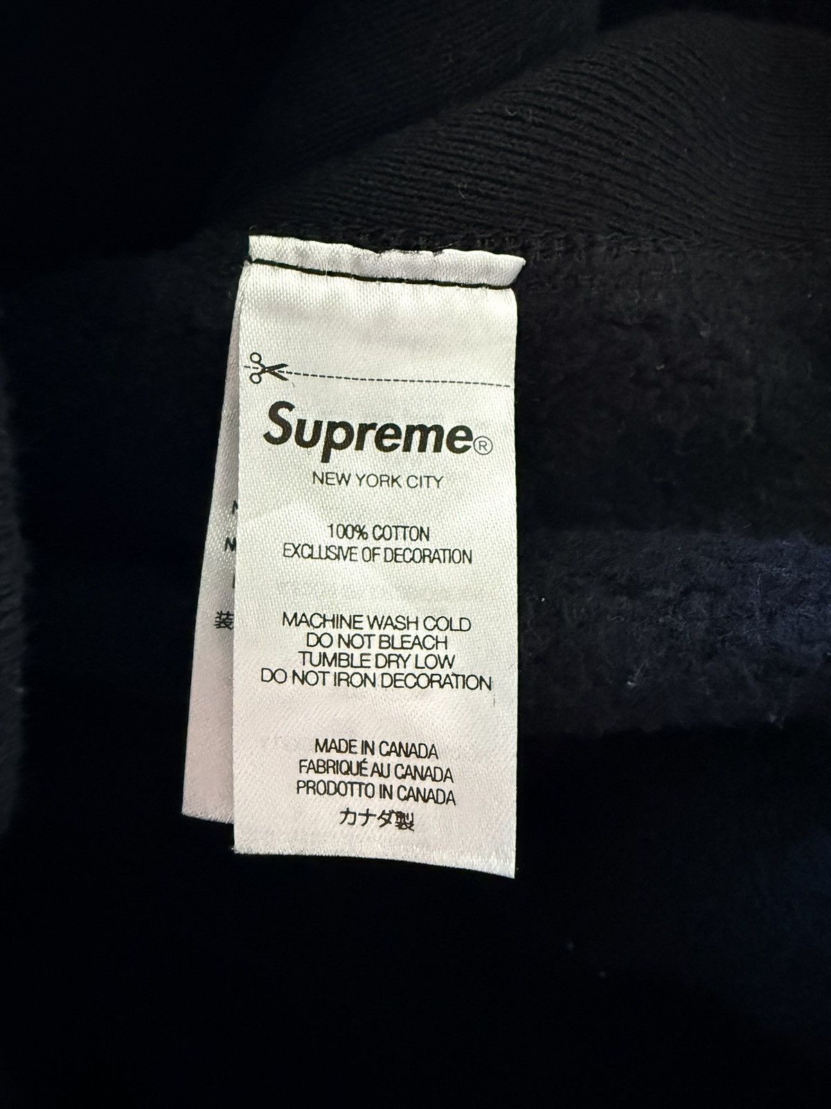 Supreme Supreme Embroidered Box Logo Black Hoodie Large Sweatshirt Size US L / EU 52-54 / 3 - 5 Thumbnail