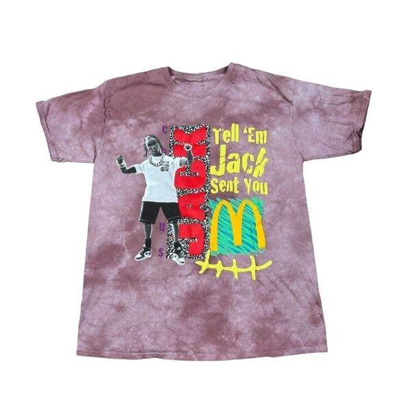 Travis Scott Travis Scott X McDonald’s Cactus Jack Smile Tie Die T-Shirt Size US XL / EU 56 / 4 - 1 Thumbnail