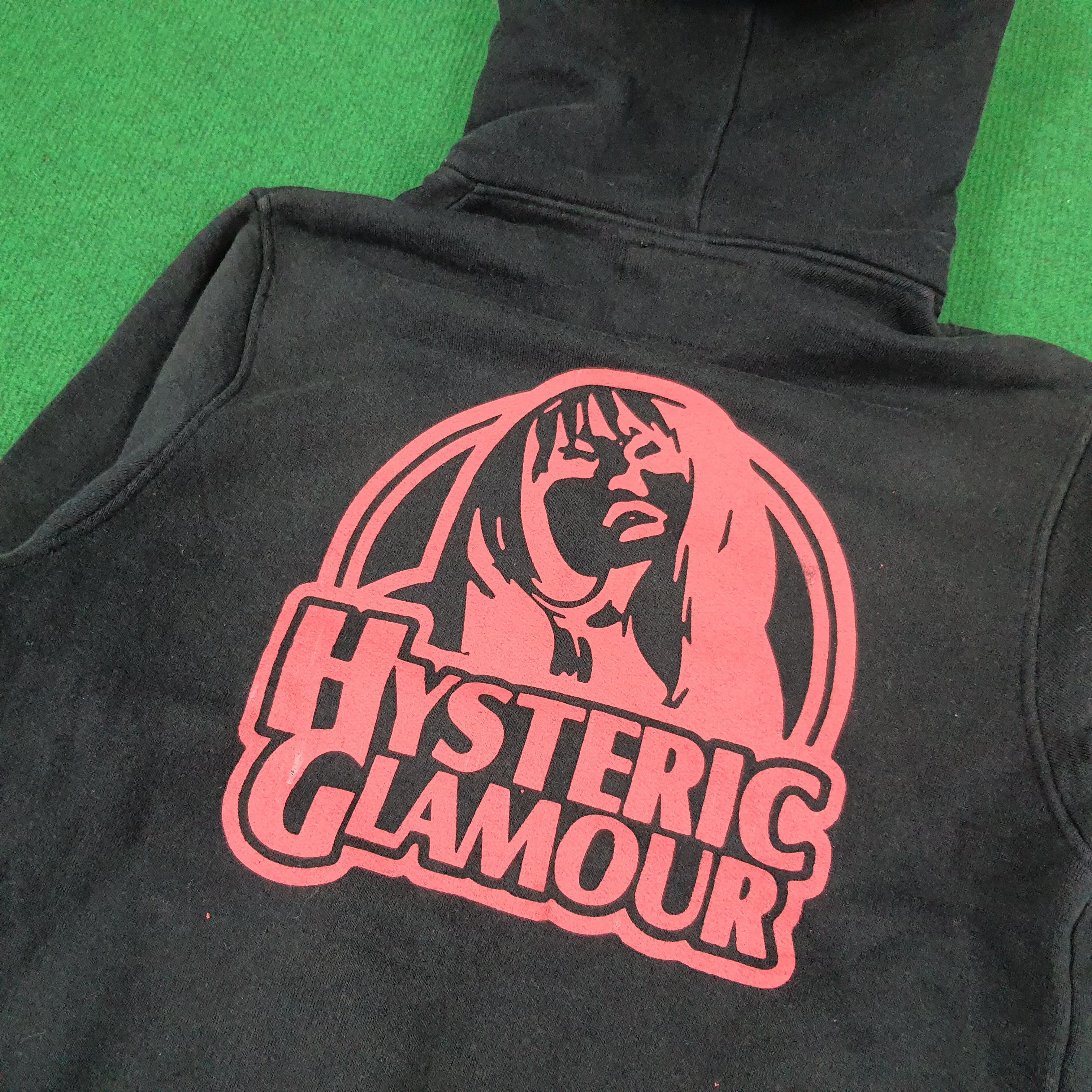 Hysteric Glamour × Japanese Brand × Vintage Vintage Hysteric Glamour Custom Logo With Fleece Hoodie Size XS / US 0-2 / IT 36-38 - 2 Thumbnail