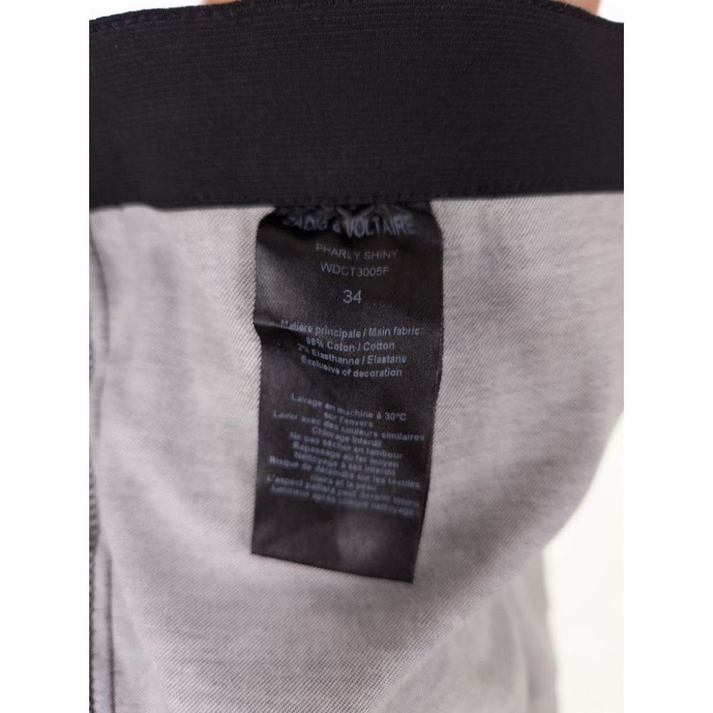 Zadig & Voltaire ZADIG & VOLTAIRE 34 US XS Pharly Shiny Leggings in Black Si Size 24" / US 00 / IT 34 - 9 Thumbnail