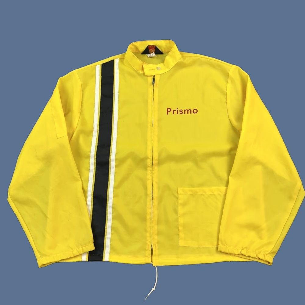 Dunbrooke VINTAGE Dunbrooke Jacket Mens XL Yellow Striped Windbreaker USA Pla-Jac Size US XL / EU 56 / 4 - 1 Thumbnail