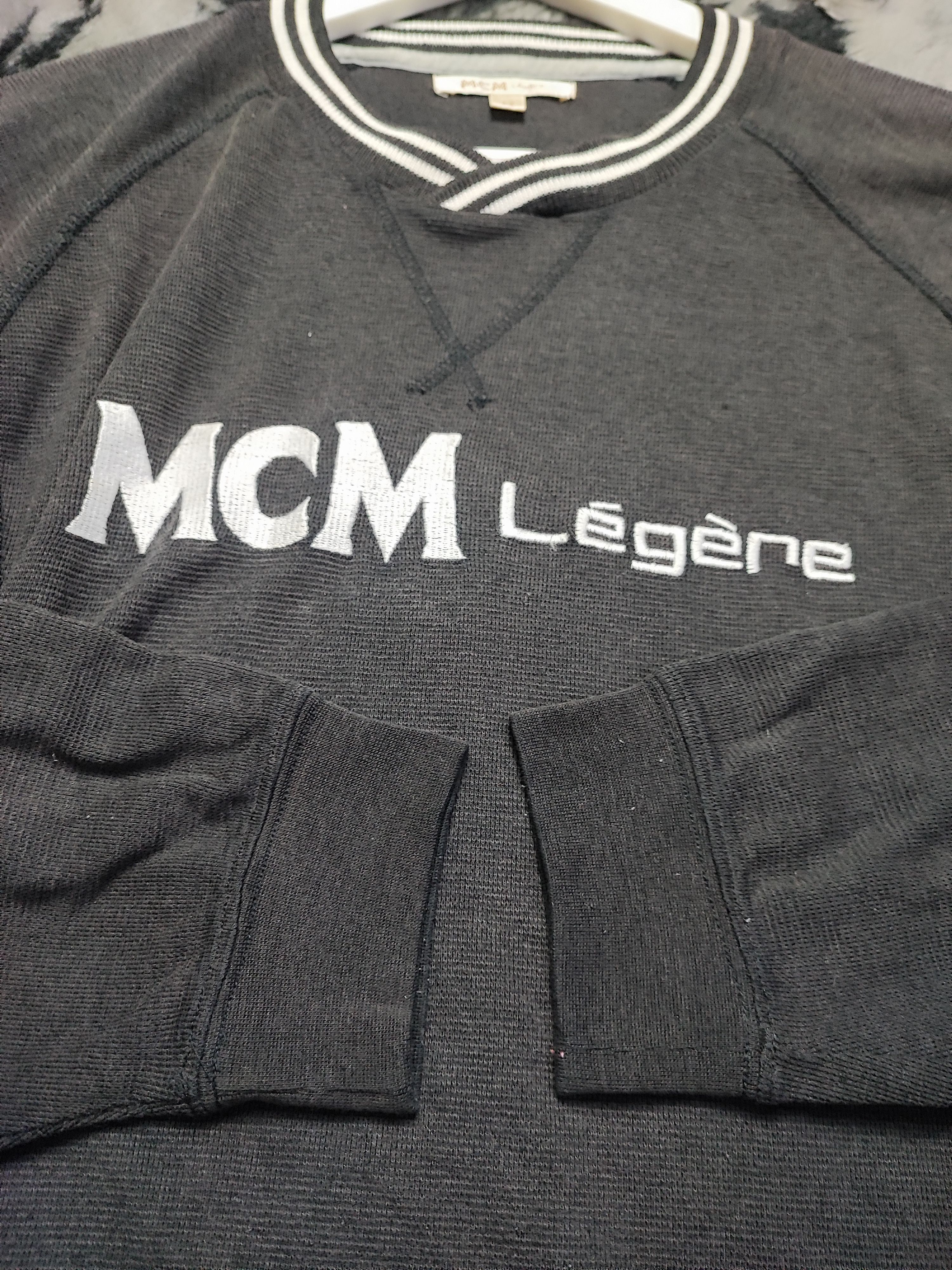 Japanese Brand × MCM × Vintage Vtg MCM Legere Big Logo Sweatshirt Size US L / EU 52-54 / 3 - 9 Thumbnail