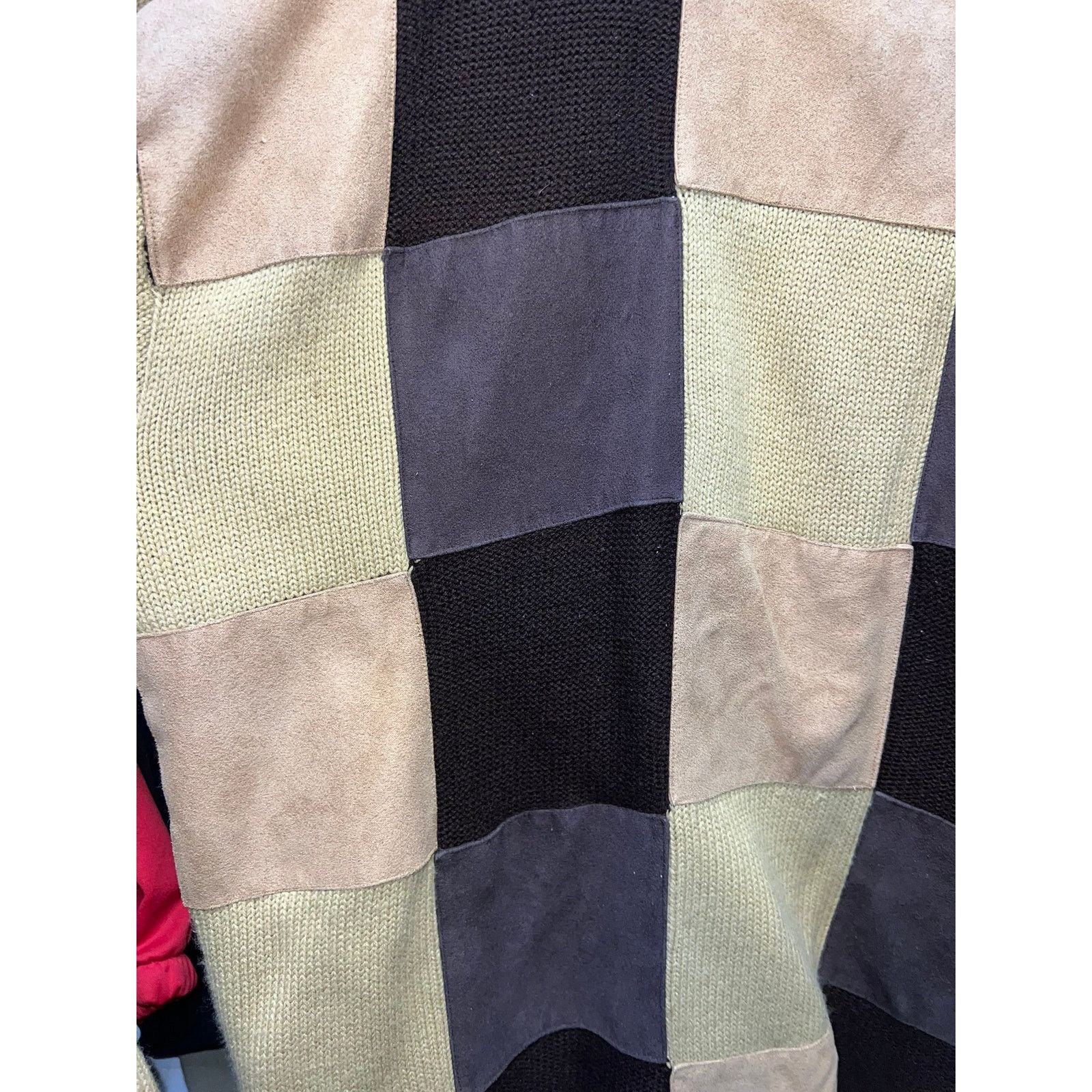 Vintage Vintage Syllables System Sweater Brown Beigh Patchwork VTG 2 Size US XXL / EU 58 / 5 - 3 Thumbnail