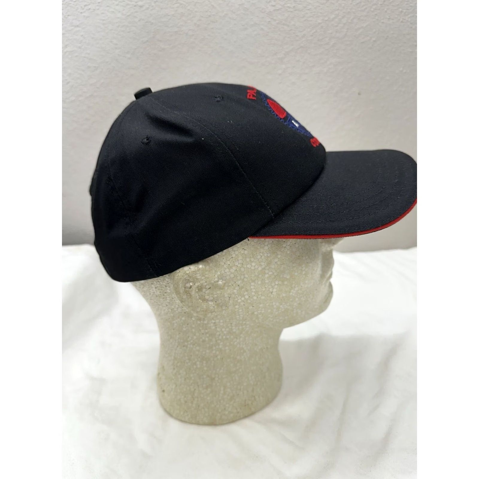 Vintage UnionMade Union Wear Snapback Hat Black Red Logo PA State Council Mechanics and Aerospace Mens 90s USA Vintage Adjustable One Size Black Size ONE SIZE - 7 Thumbnail