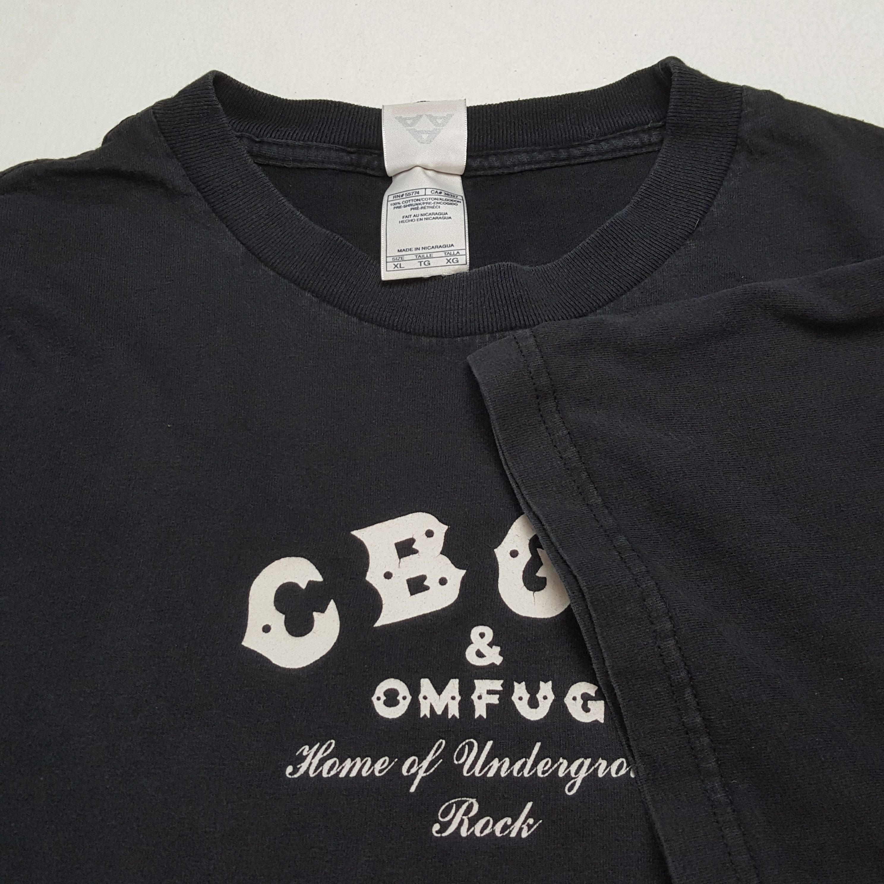 Vintage CBGB & OMFUG Underground Rock Music Vintage Tshirt Size US XL / EU 56 / 4 - 7 Thumbnail