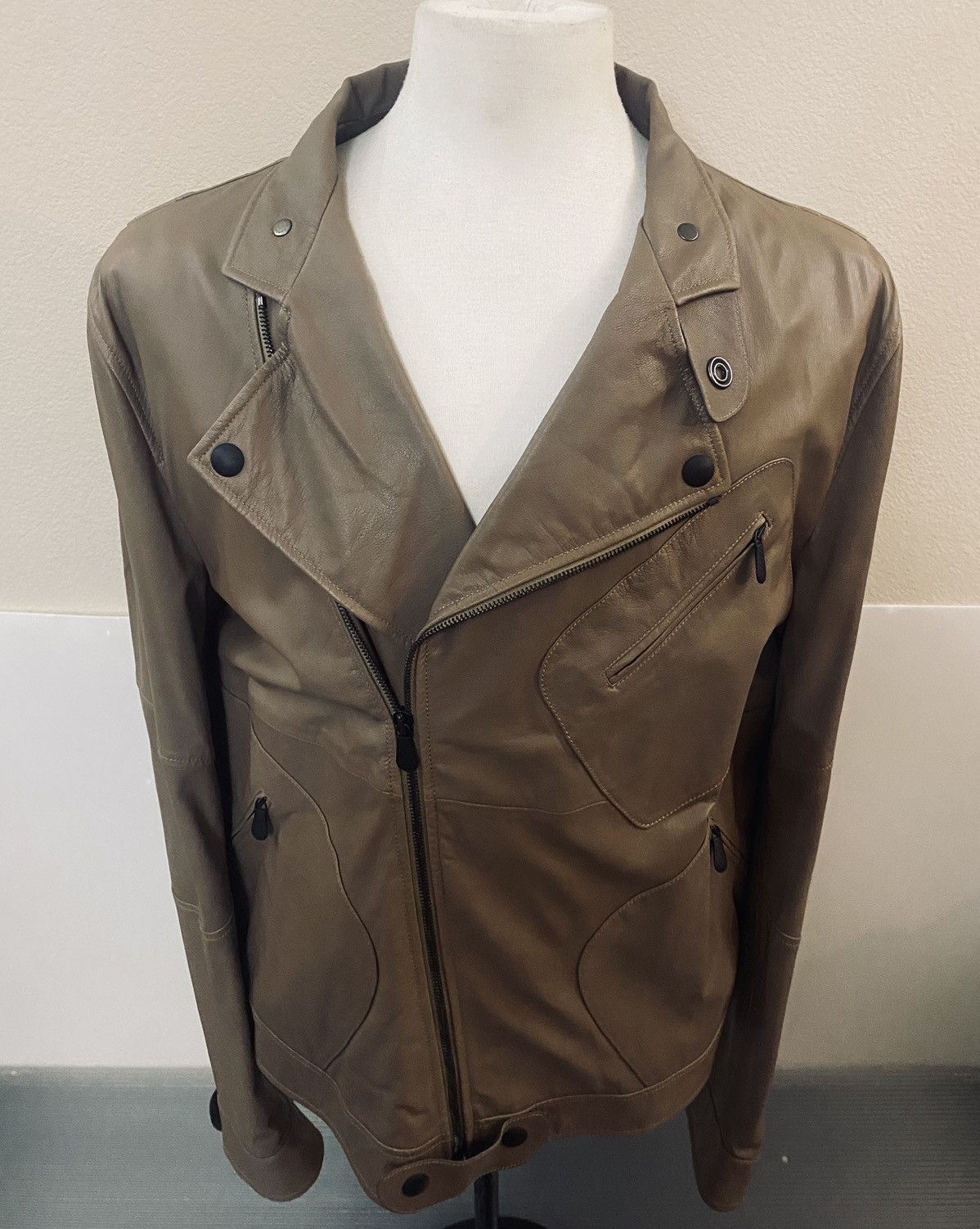 Bottega Veneta Bottega Veneta 🇮🇹 x Tomas Maier leather motorcycle jkt 54 NEW Size US L / EU 52-54 / 3 - 8 Thumbnail