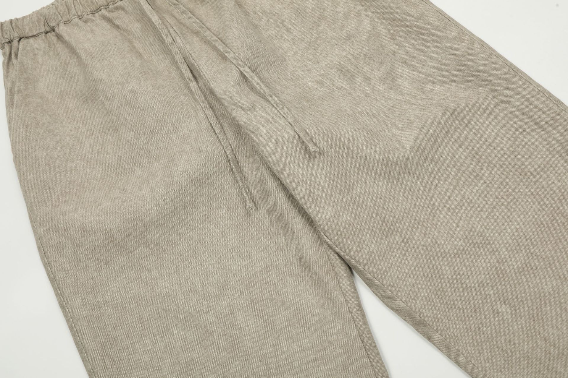 Japanese Brand × Jean Washed distressed loose straight lace-up linen casual jeans Size US 32 / EU 48 - 6 Thumbnail