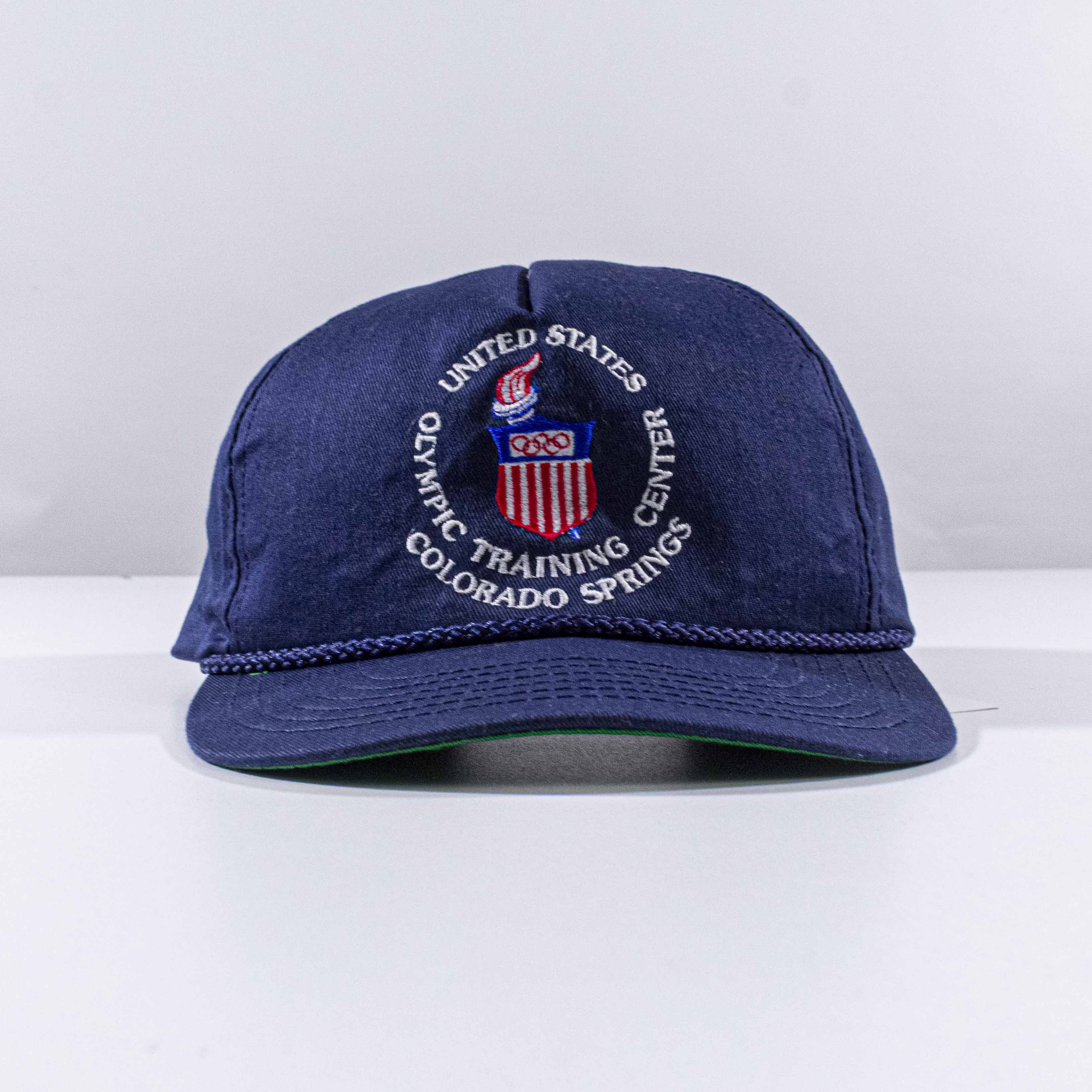 Vintage US Olympic Training Center Rope Hat Leather Strapback Size ONE SIZE - 1 Thumbnail