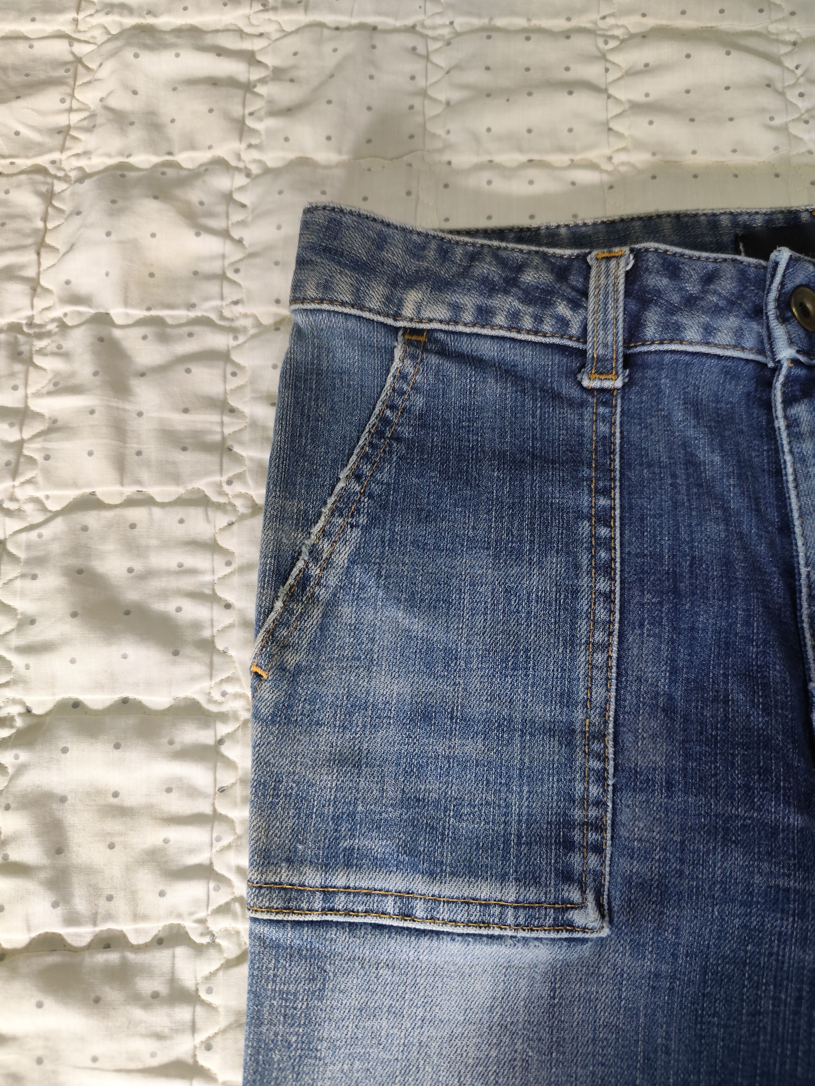 Japanese Brand Vintage Japanese Flare Denim J015 Size 29" - 4 Thumbnail