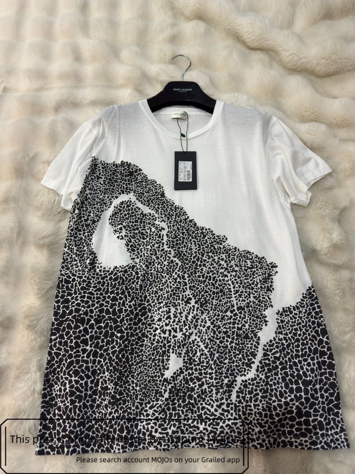 SAINT LAURENT PARIS 猫プリント Tシャツ Saint Laurent Paris Saint Laurent Paris Martini Cat Small Logo