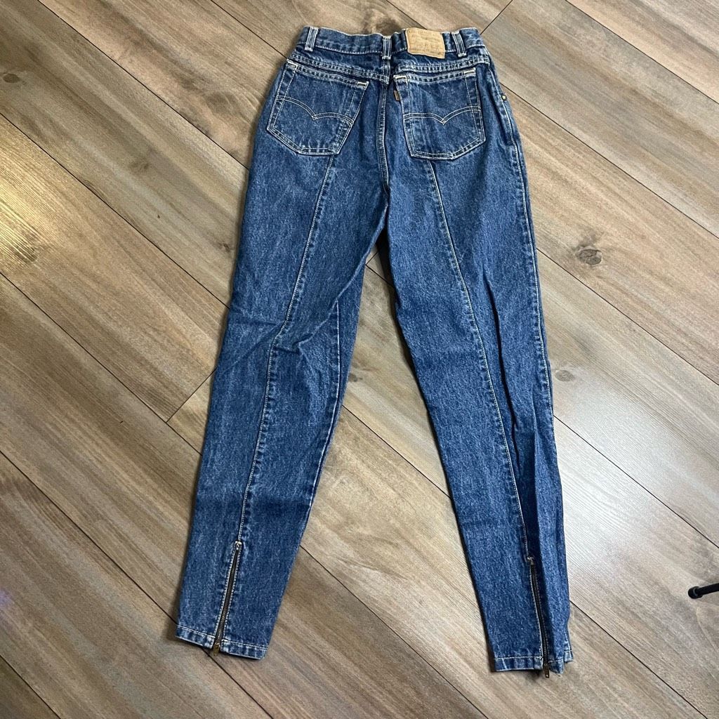 Levi's Vintage Levis Brown Tab Tapered Zipped Women 7 Size 24" / US 00 / IT 34 - 5 Thumbnail