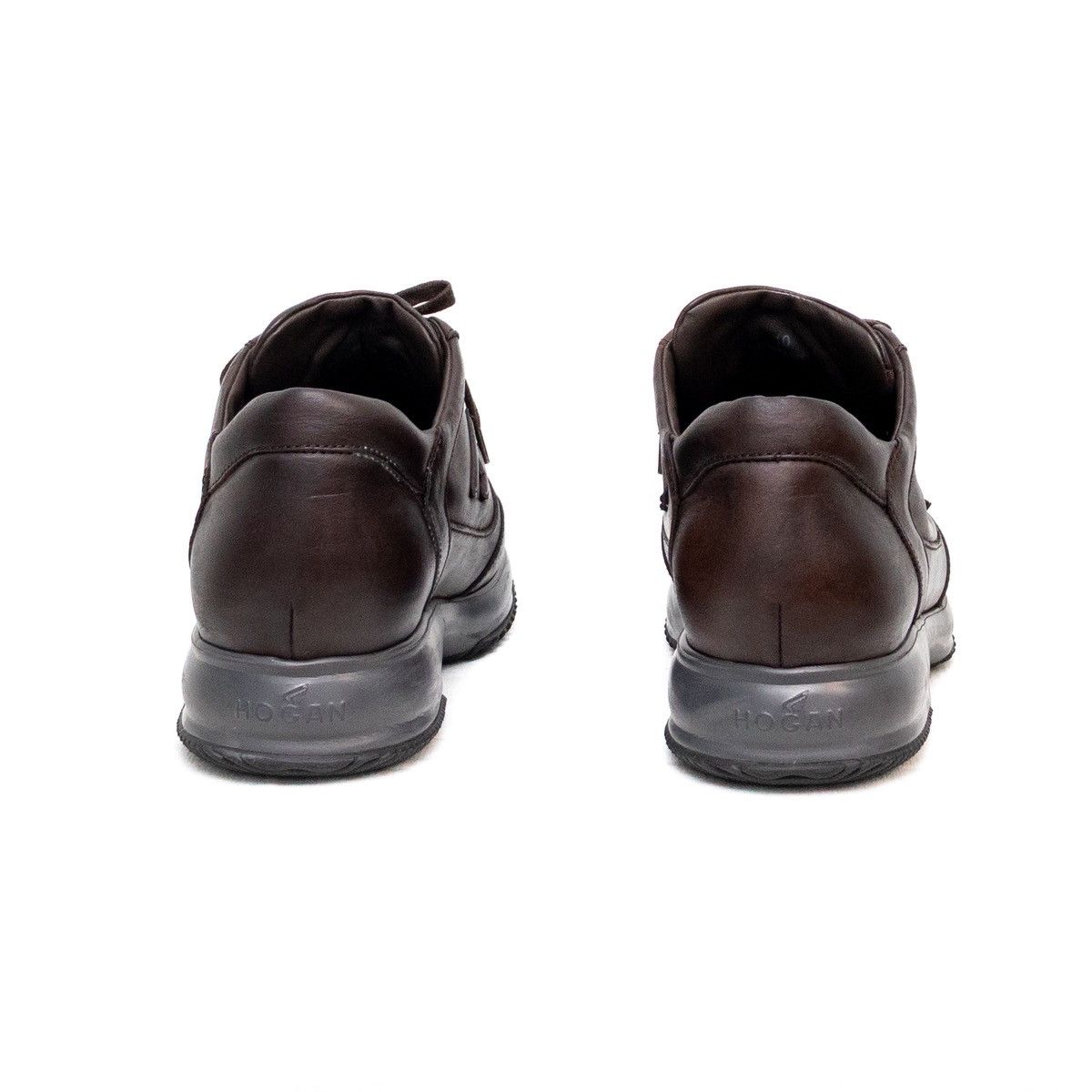 Hogan Hogan Interactive Men’s Brown Leather Sneakers – Size US 10 Size US 10 / EU 43 - 5 Thumbnail