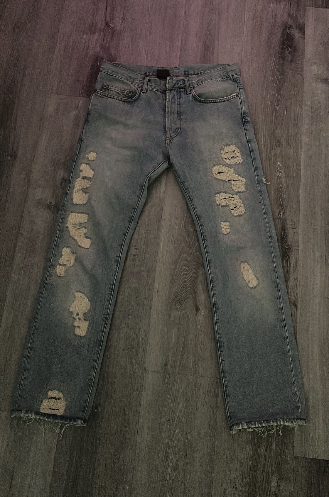Dior SS06 Dior Homme Crash Denim Size US 29 - 1 Thumbnail