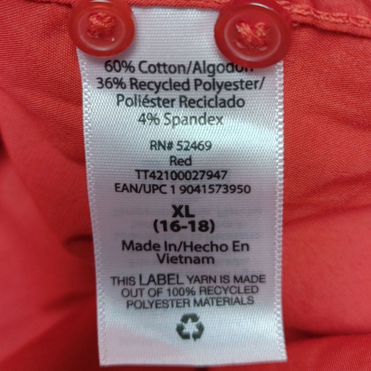 Other Time & Tru Women's Bright Red Long Sleeve Button Down Top XL Size XL / US 12-14 / IT 48-50 - 4 Thumbnail