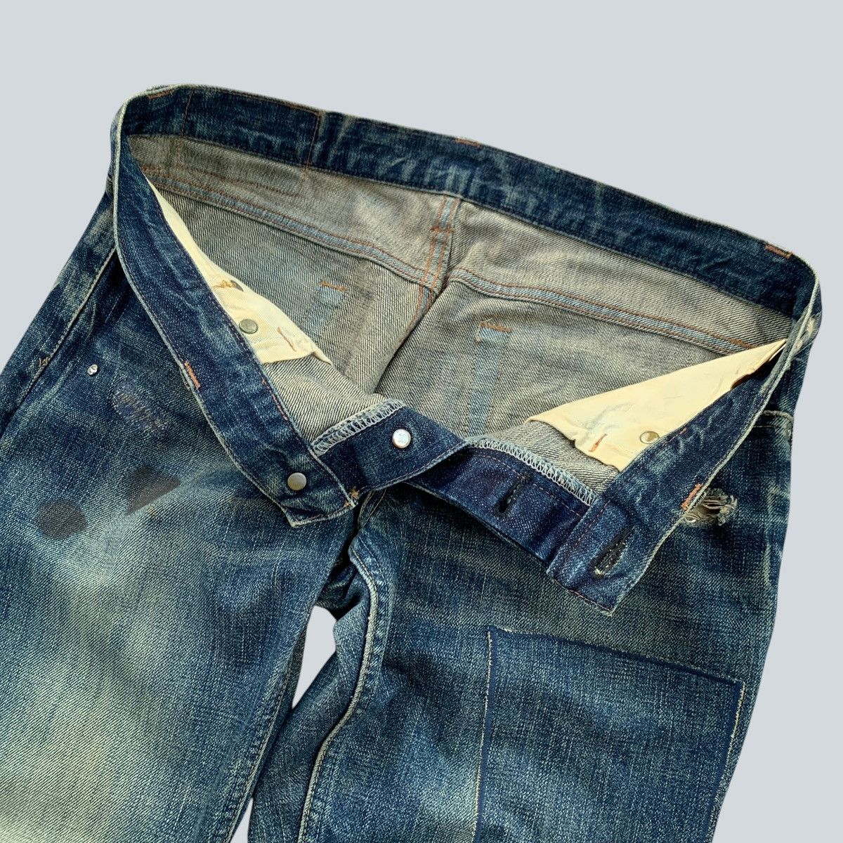 Hysteric Glamour × Swarovski Hysteric Glamour Distressed Denim with Swarovski Crystals Size 33" - 5 Thumbnail