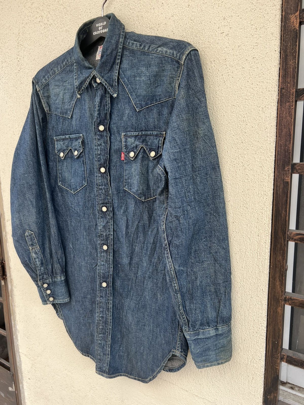 Levi's Vintage Clothing Vintage 1998 LVC Levi’s Big E Muddy Denim Western Shirt Size US M / EU 48-50 / 2 - 8 Thumbnail