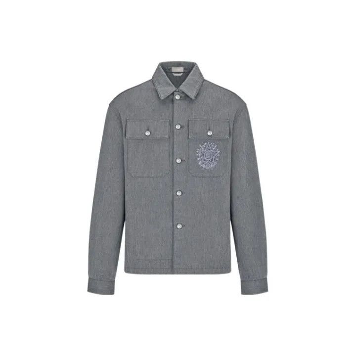 Dior Logo Embroidered Long Sleeve Jacket 0079
