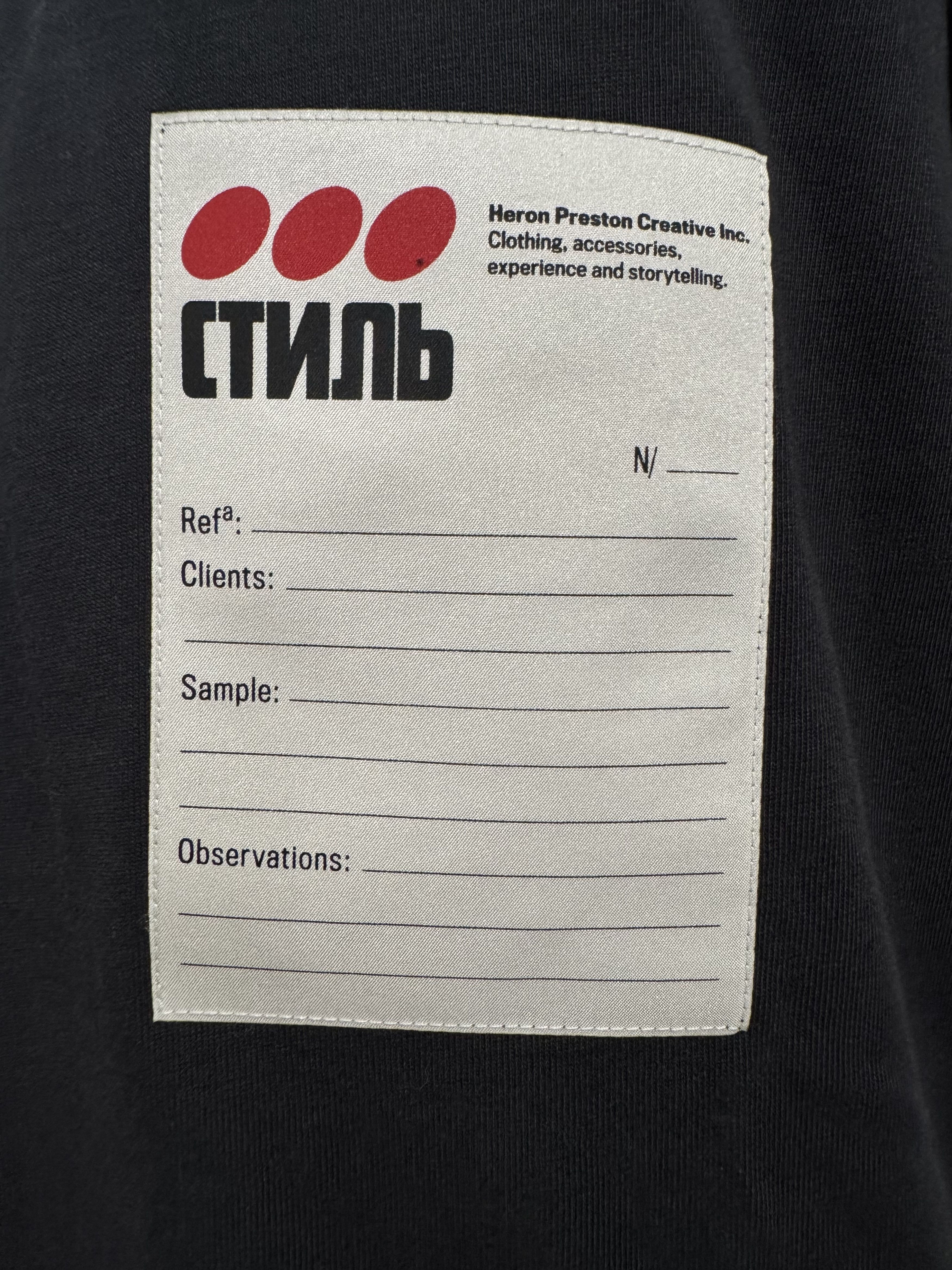 Heron Preston Heron Preston Patch Logo Long Sleeve Shirt Size Medium Size US M / EU 48-50 / 2 - 4 Thumbnail