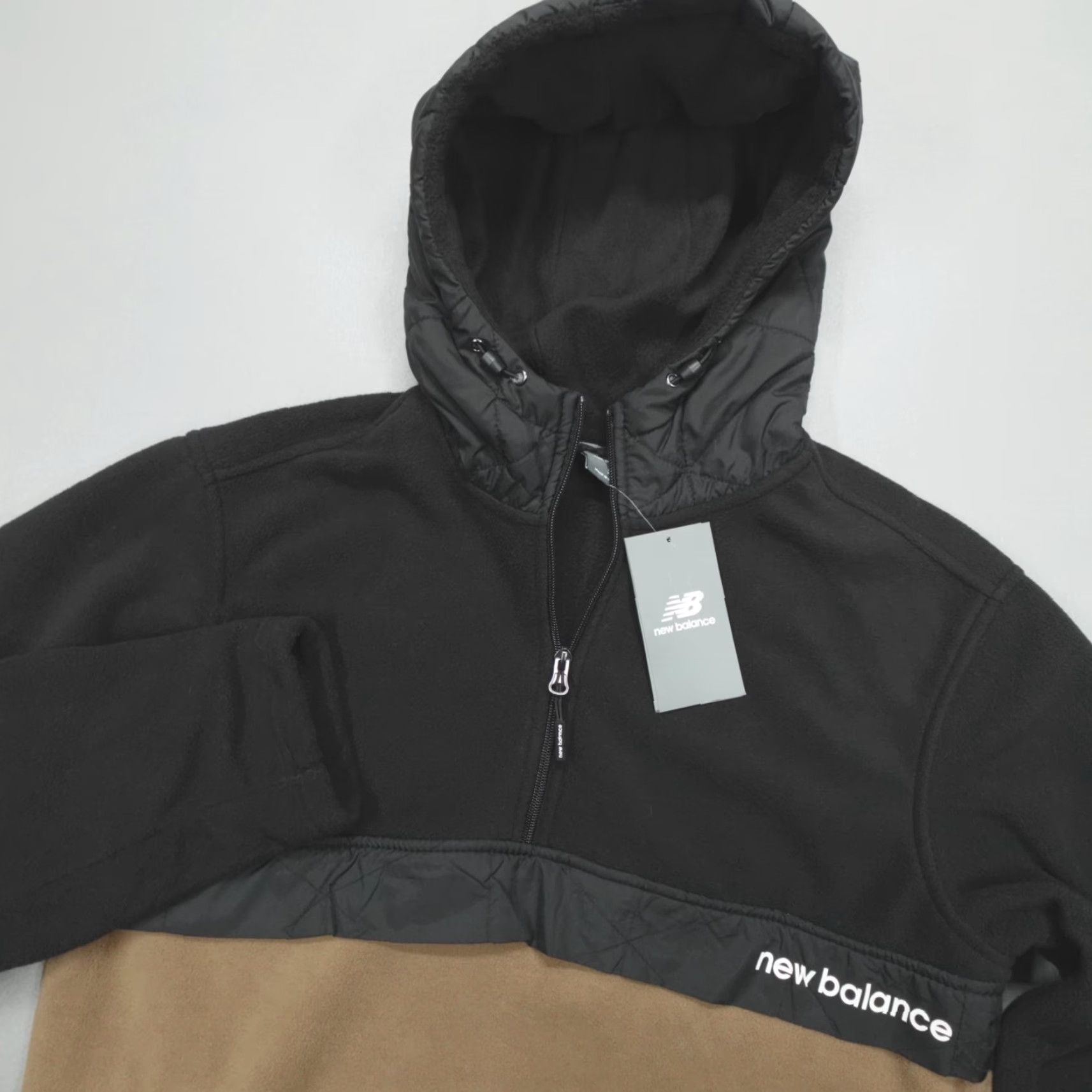 New Balance New Balance Hoodie 1/2 Zip Pullover Men's Relaxed Fit Size S Fleece Colorblock Jacket Hooded Zip Retro Winter Casual Men’s Size US S / EU 44-46 / 1 - 2 Thumbnail