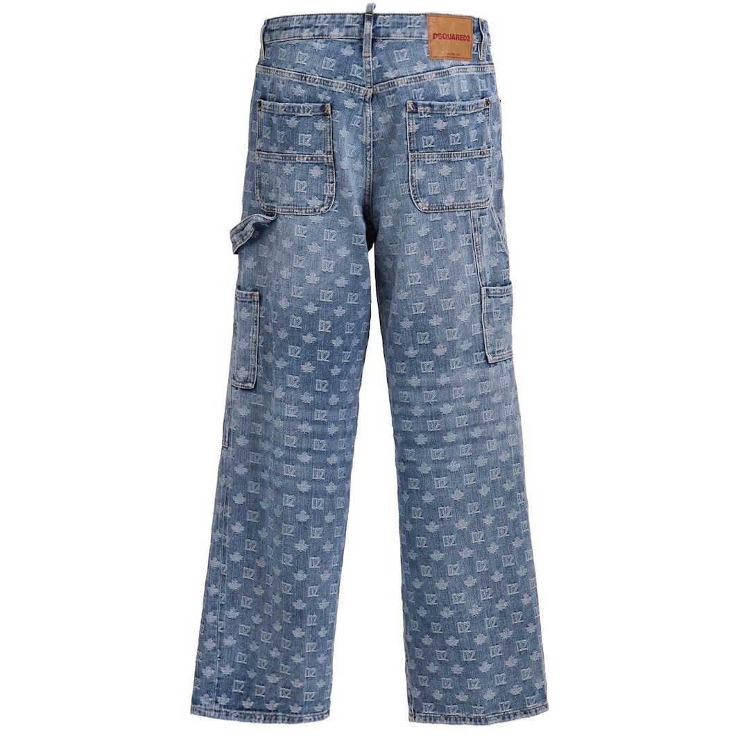 Dsquared2 DSQUARED2 Baggy Carpenter Blue Denim Jeans New & Authentic ( Size US 36 / EU 52 - 2 Thumbnail
