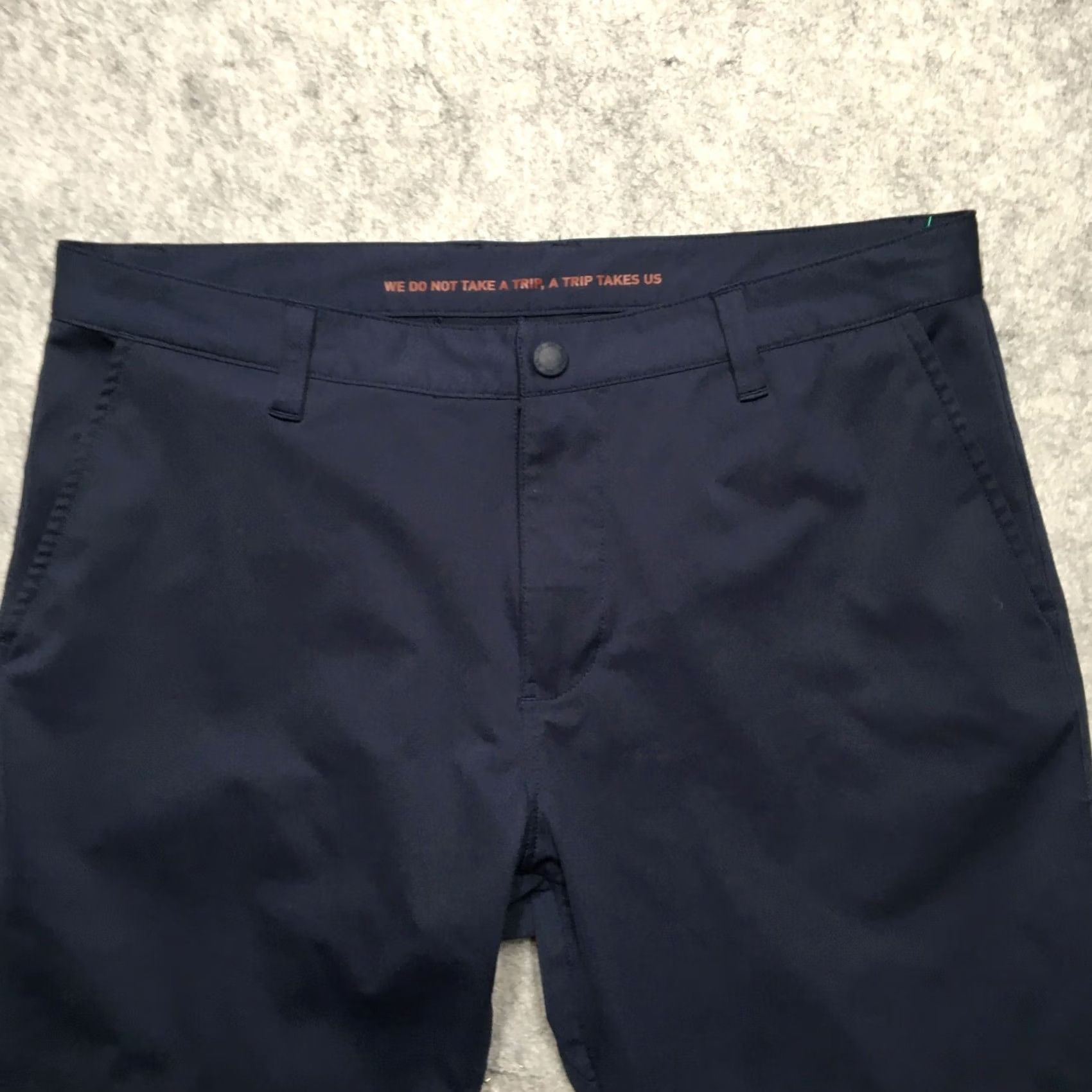 Rhone Rhone Mens Pants 34x28 Navy Blue Flat Front Athletic Chino Performance Moisture Wicking Logo Pockets Vintage: No Size US 34 / EU 50 - 3 Thumbnail