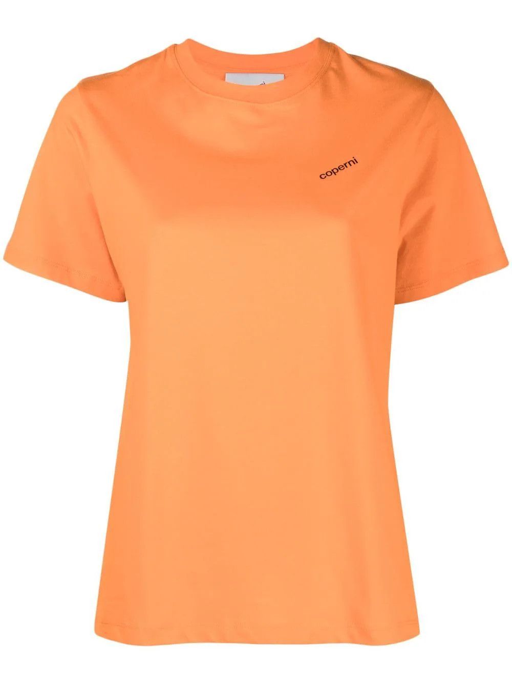 image of Coperni O1Mle0524 Logo Printed T-Shirt In Orange, Women's (Size XS)