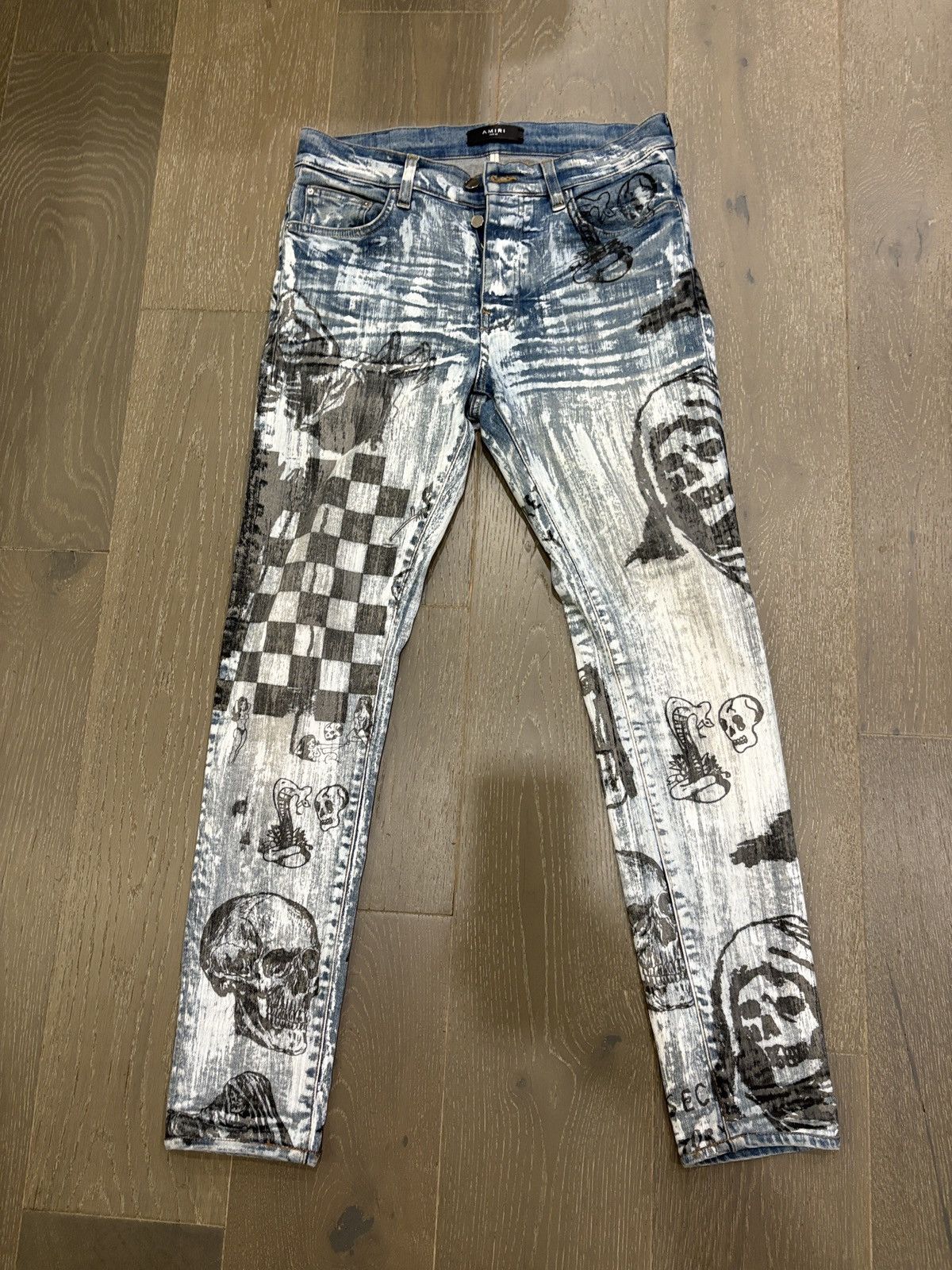 AMIRI x Wes Lang "Painted Skull & Grim Reaper"