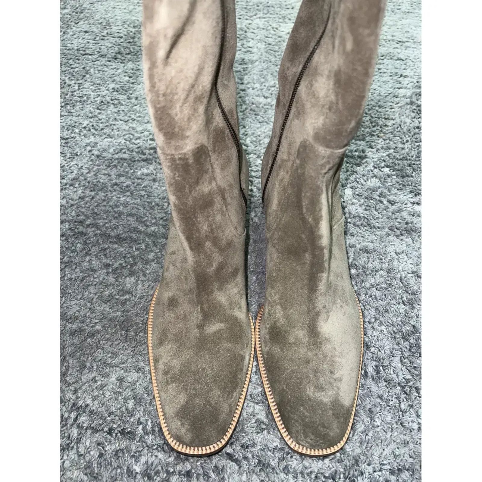 Christian Louboutin Christian Louboutin Gazellou 55 Silex Grey Suede Knee High Size US 5 / IT 35 - 5 Thumbnail