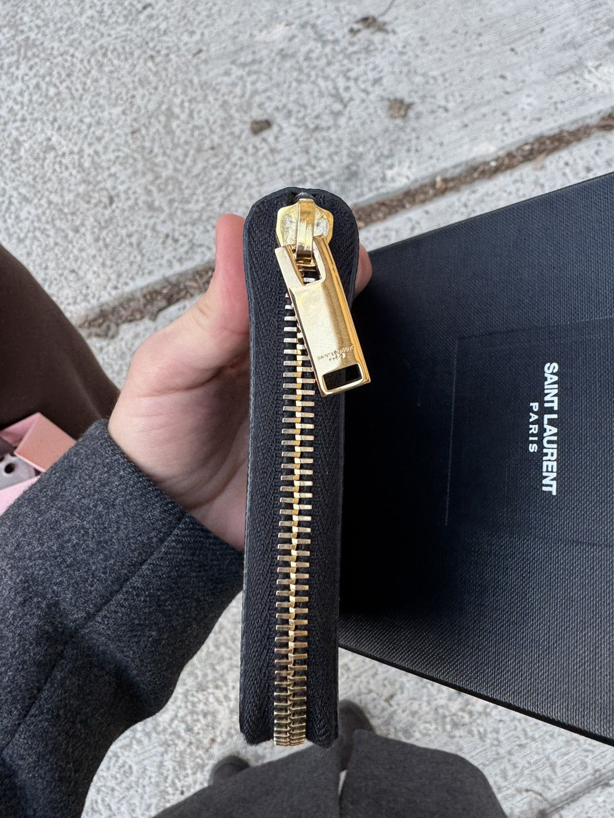 Saint Laurent Paris Saint Laurent Black Leather Wallet Size ONE SIZE - 4 Thumbnail