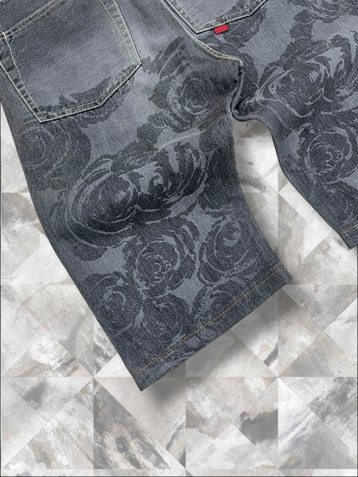 Hysteric Glamour Vintage Japan Designer BYEMRT.Paris Art Flower Short Denim Size US 28 / EU 44 - 10 Thumbnail