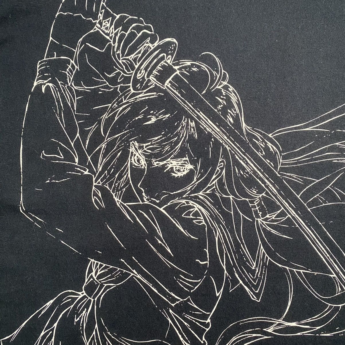 Anime × Vintage VINTAGE Y2K BLOOD-C THE LAST DARK ANIME T SHIRT Size US M / EU 48-50 / 2 - 9 Thumbnail