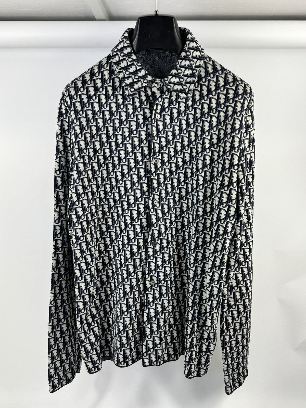 Dior OBLIQUE PRINT BUTTON UP SHIRT Size US S / EU 44-46 / 1 - 1 Thumbnail