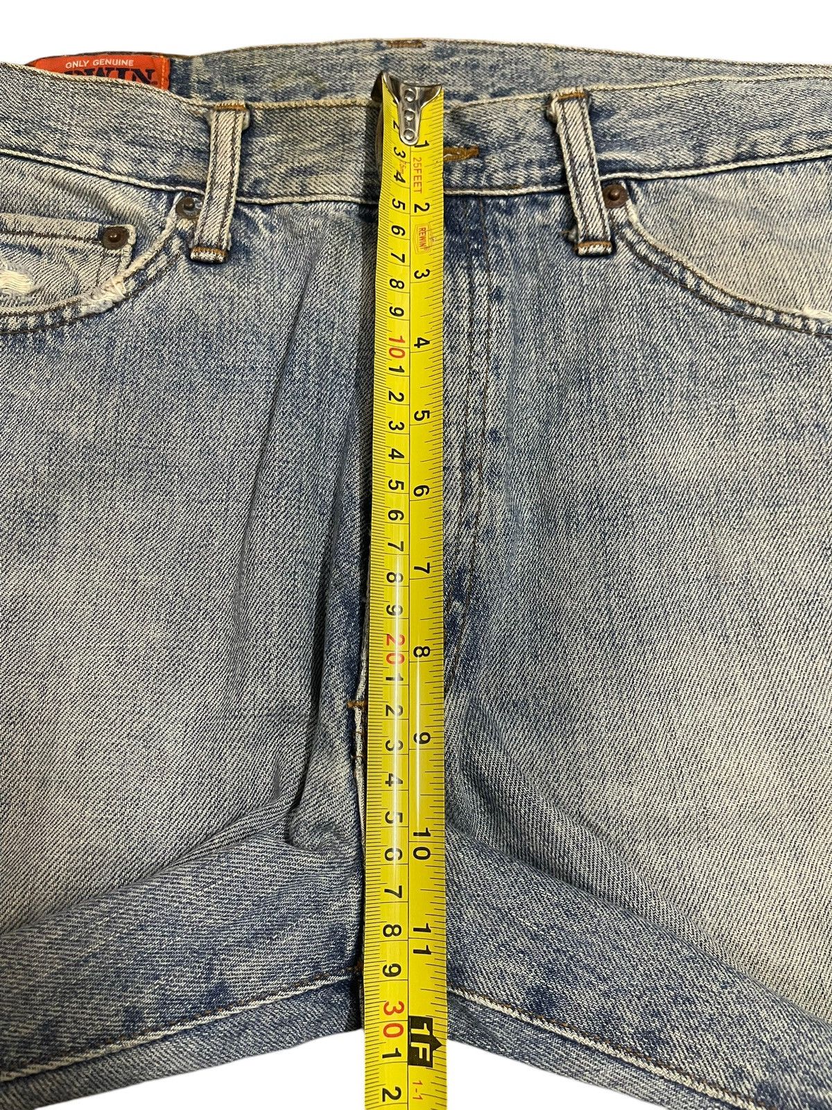Edwin Vintage 90s Edwin Blue Faded Wash Distressed Baggy Jeans Size US 32 / EU 48 - 17 Thumbnail