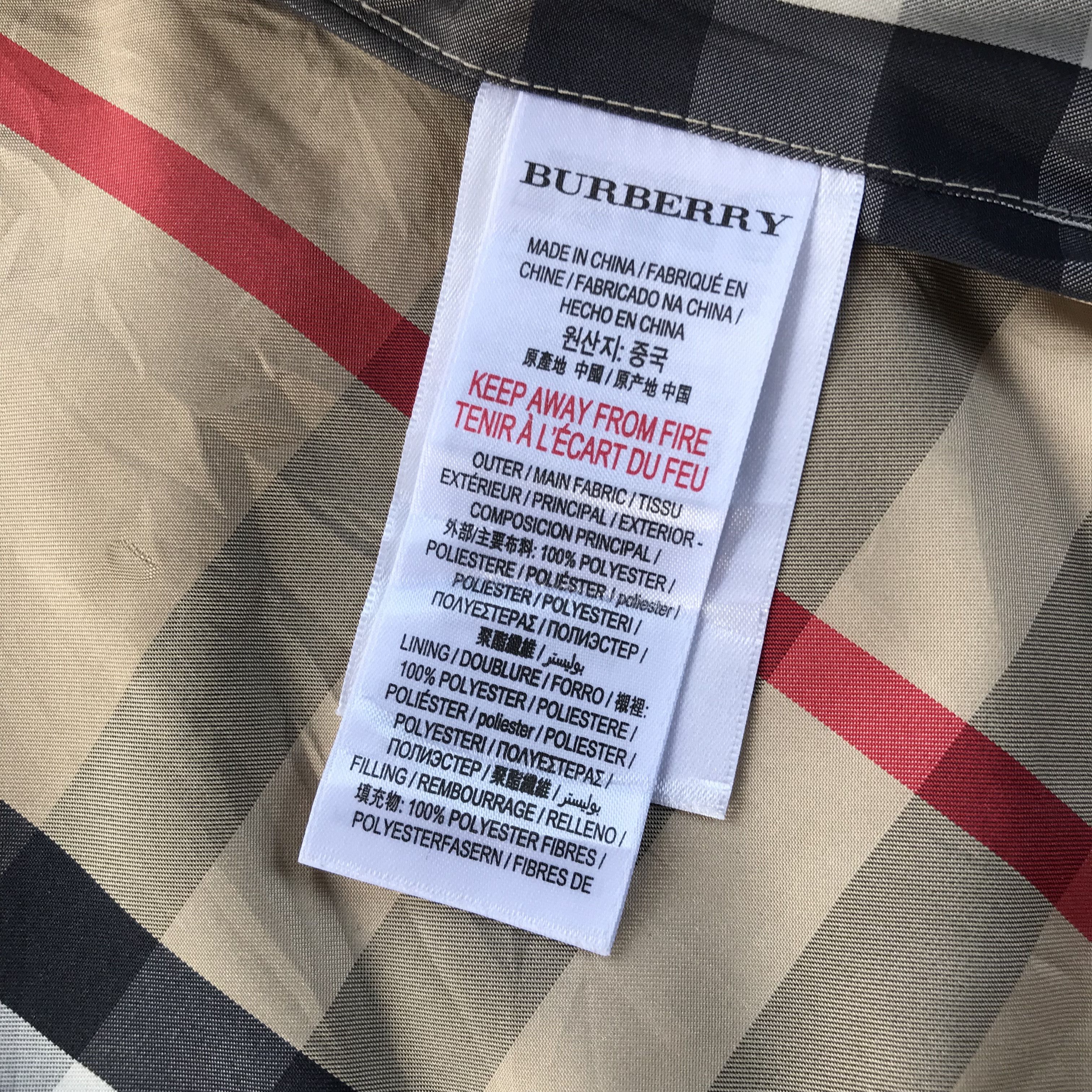 Burberry Burberry Baby Quitled Nova Check Jacket Size US XXS / EU 40 - 14 Thumbnail