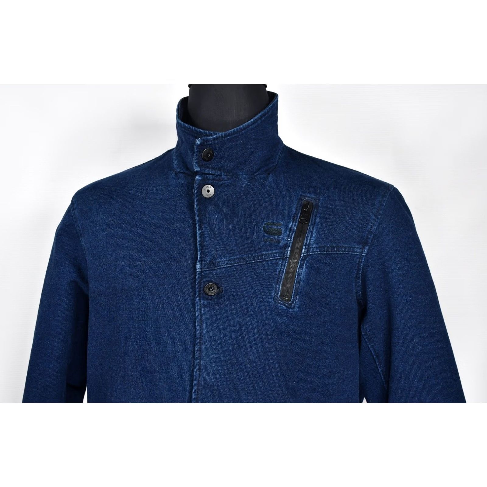 G-Star G-STAR Denim Jacket Mens XL OverShirt Vest Jacket Denim Blue 96% Cotton 4% Elastane Long Sleeve Zip Casual Vintage No 85301D 5850 89 Size US XL / EU 56 / 4 - 3 Thumbnail