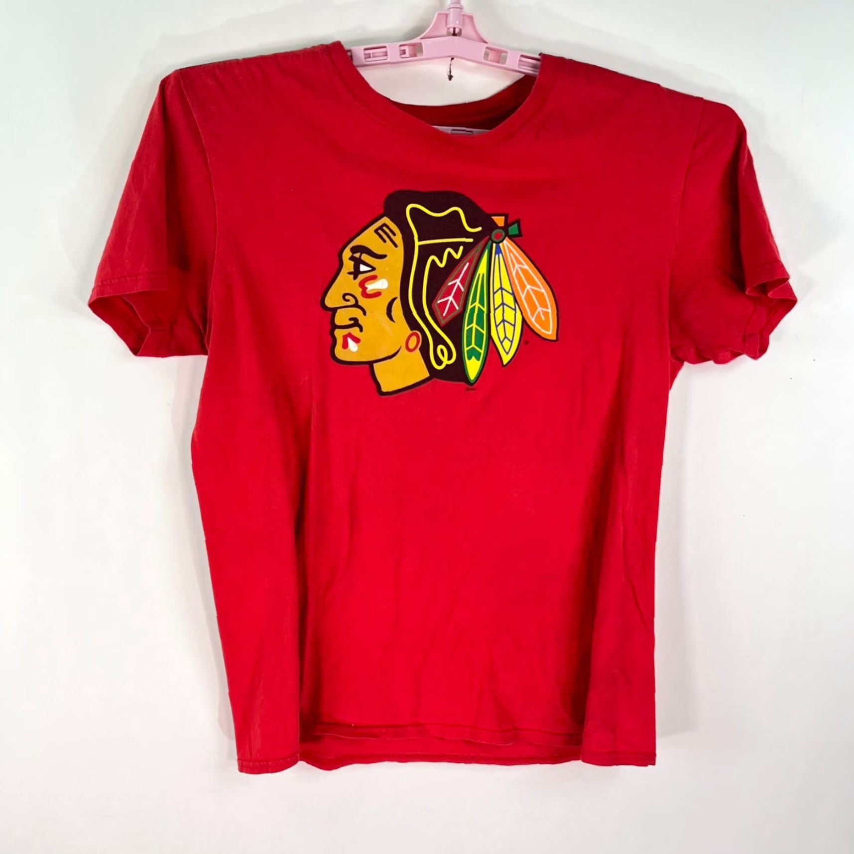 Vintage Fanatics Chicago Black Hawks NHL Graphic Shirt Red Adult Size M Tag Size US M / EU 48-50 / 2 - 5 Thumbnail