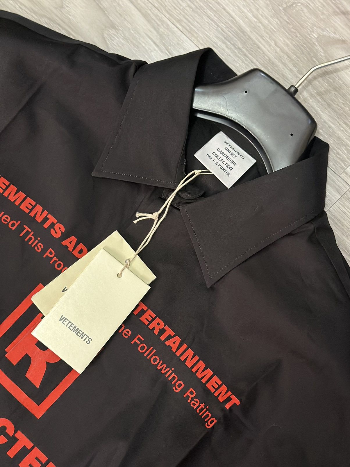 Vetements Vetements Rated R Oversized Shirt Size US S / EU 44-46 / 1 - 3 Thumbnail