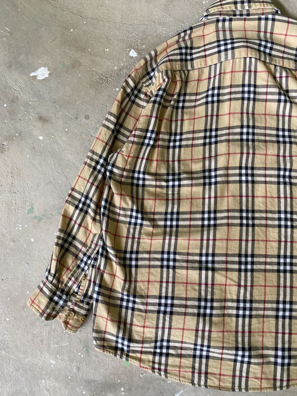 Japanese Brand Arnie Rogan Nova Check Flannel Overshirt Beige Size US M / EU 48-50 / 2 - 9 Thumbnail